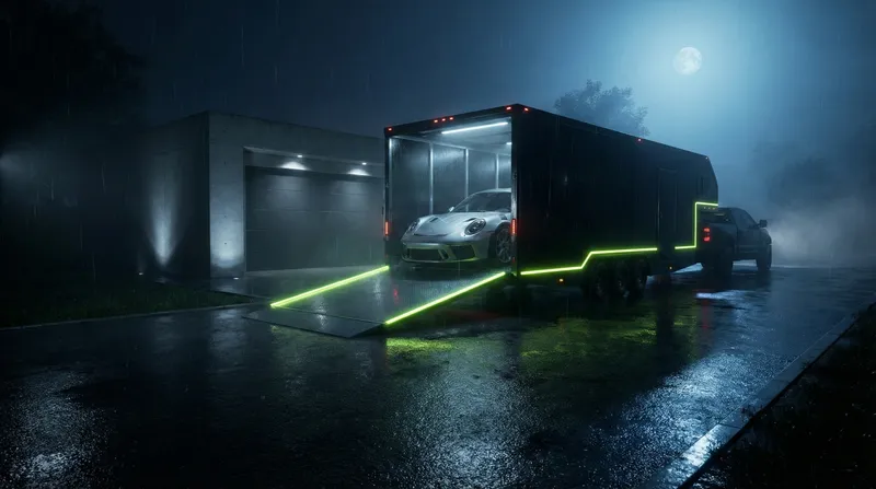 Geschlossener Autotransporter Hol- und Bringservice für Luxusfahrzeuge Pfaffen-Schwabenheim